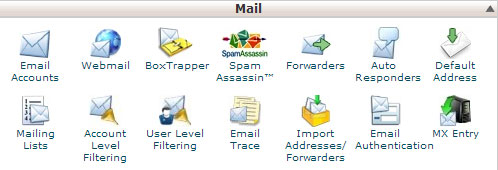 Mail options screenshot